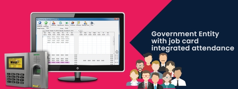 Timecheck Software Served a Government Entity with job card integrated attendance